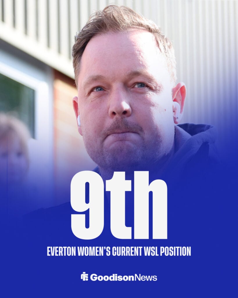 Everton Women's current WSL league position.