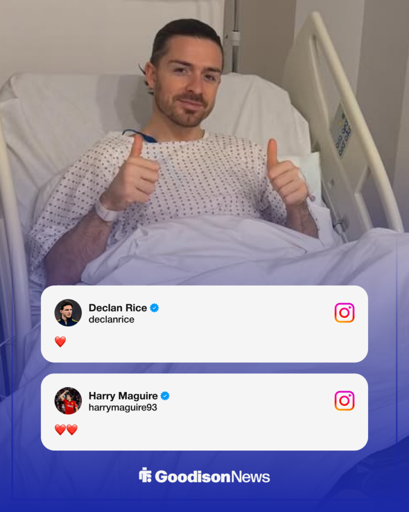 Everton Jack Grealish Declan Rice Harry Maguire Instagram