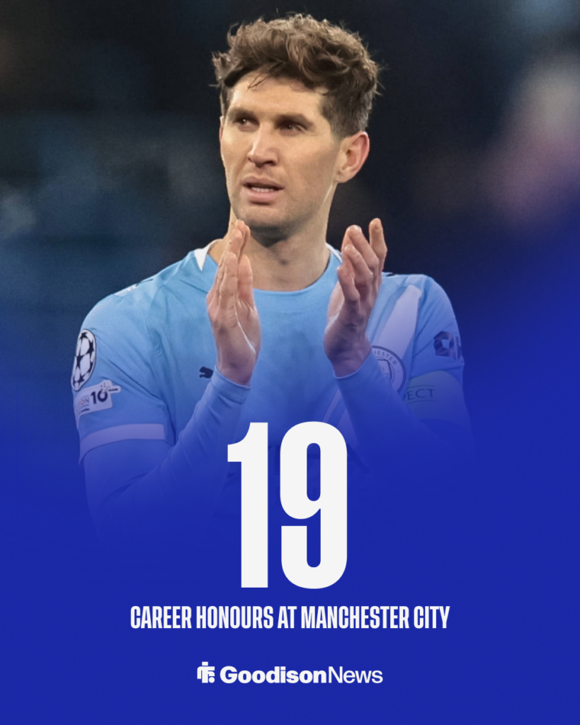 Everton John Stones Manchester City stats