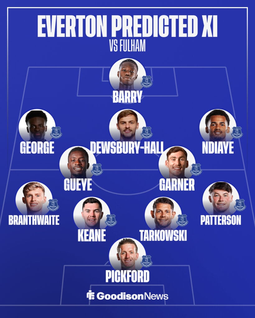 Everton predicted XI vs Fulham