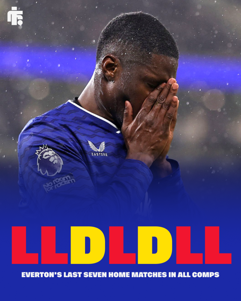 Everton's home record