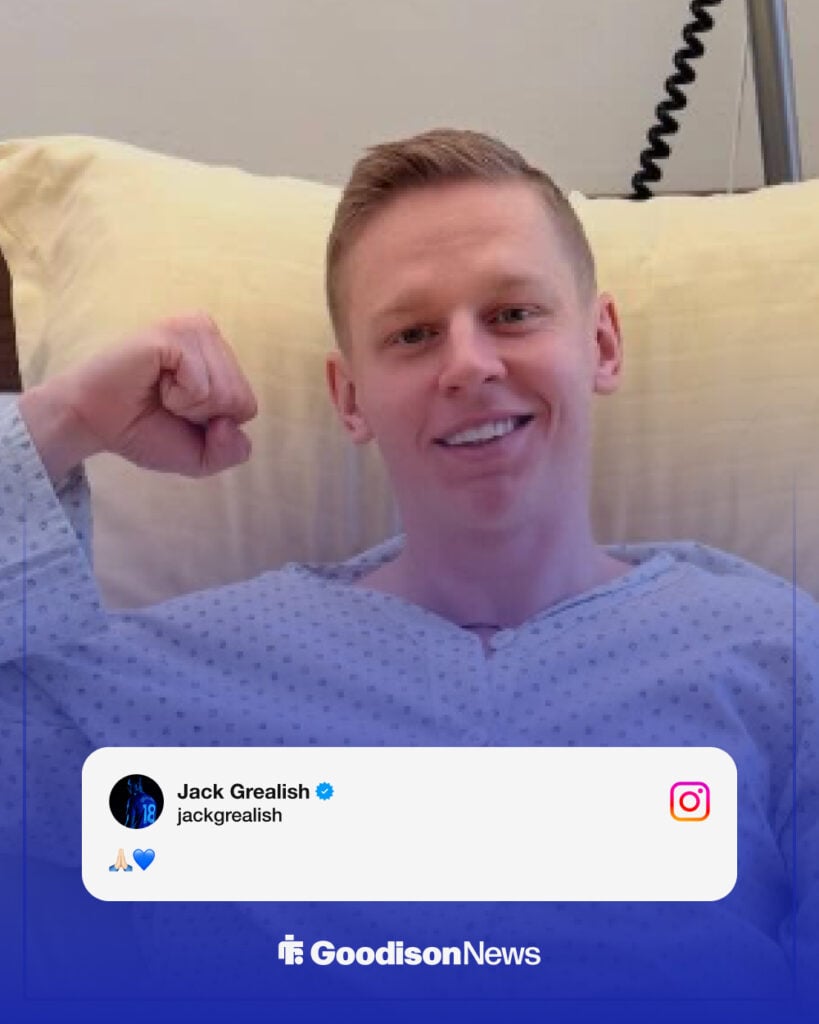 Jack Grealish sends Instagram message to Oleksandr Zinchenko after February 2026 surgery