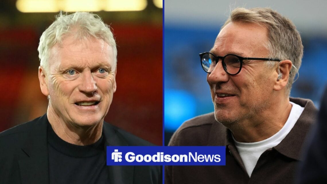 David Moyes next to Paul Merson