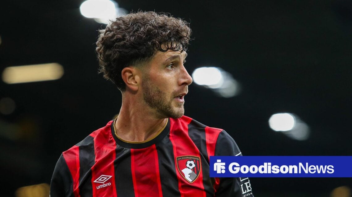 Marcos Senesi in action for AFC Bournemouth.