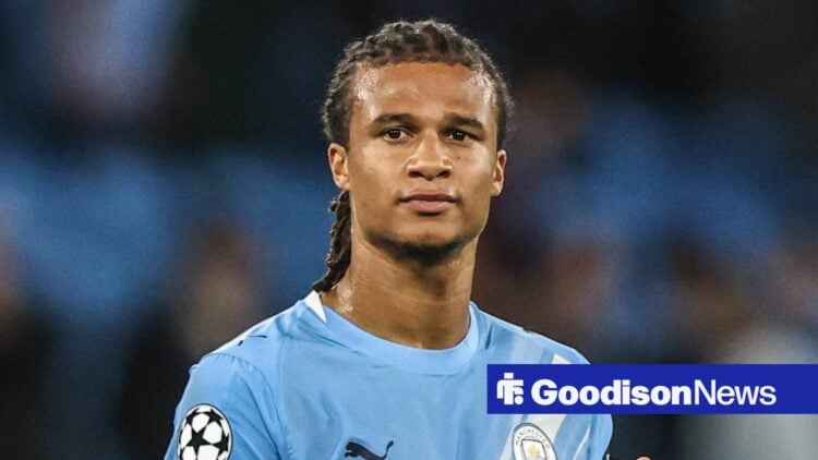 Nathan Ake in action for Manchester City