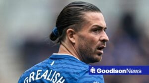 Jack Grealish in action for Everton