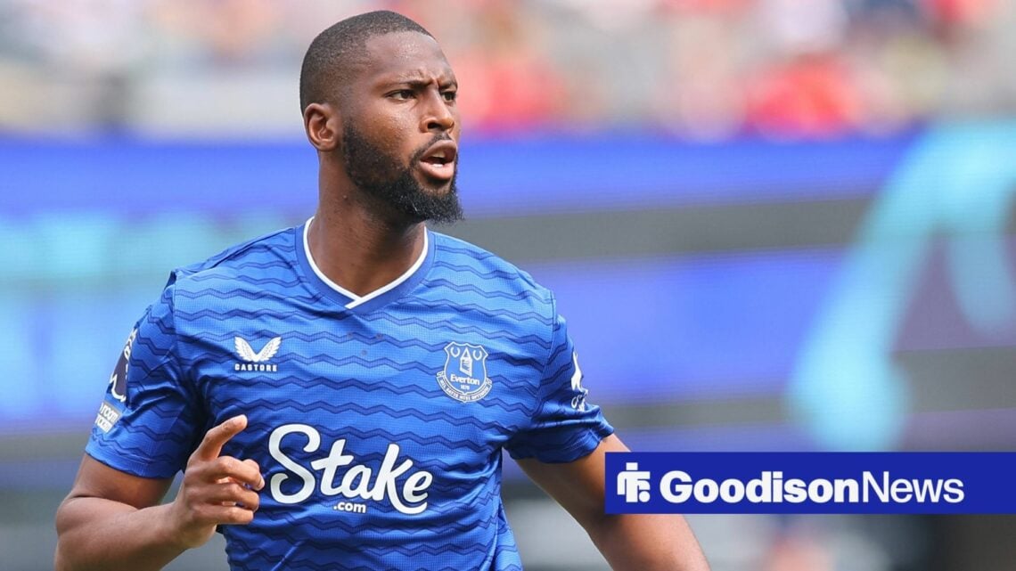 Beto playing for Everton in pre-season