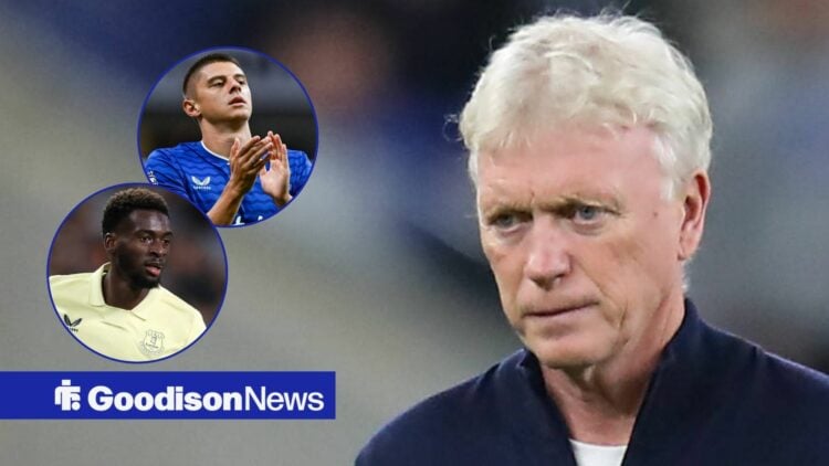 Everton FC v West Ham United FC, Premier League David Moyes Manager Of Everton during the Everton FC v West Ham United FC English Premier League ma...