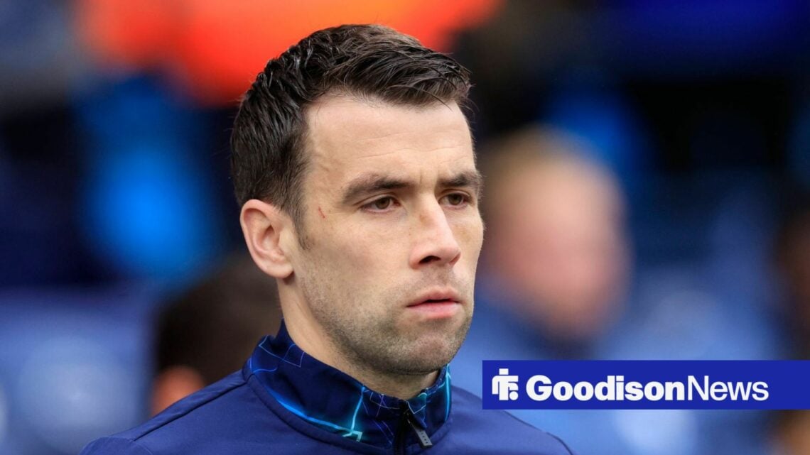 Seamus Coleman lining up for Everton