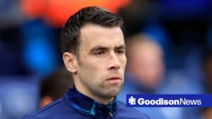 Seamus Coleman lining up for Everton