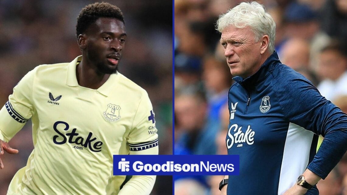 9th August 2025 Hill Dickinson Stadium, Liverpool, England Pre Season Football Friendly, Everton versus Roma Everton manager David Moyes and 27th D...