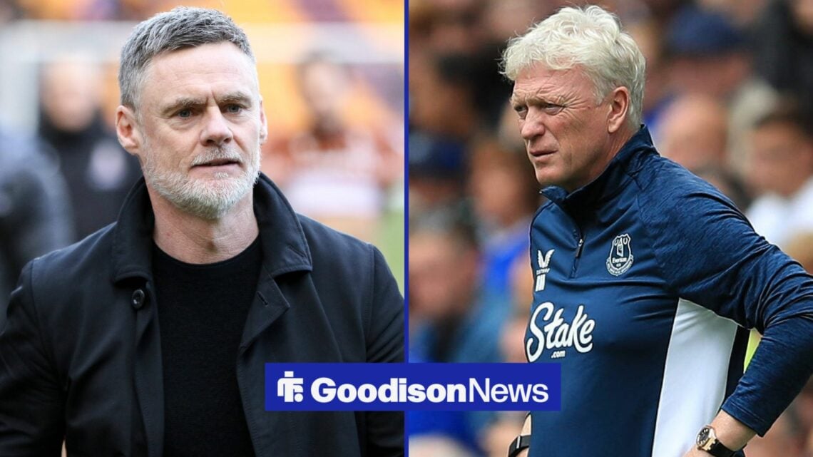9th August 2025 Hill Dickinson Stadium, Liverpool, England Pre Season Football Friendly, Everton versus Roma Everton manager David Moyes follows th...