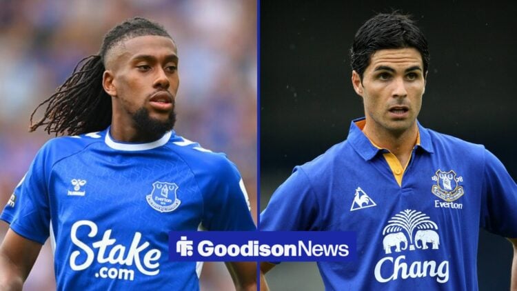 Alex Iwobi in action for Everton, Mikel Arteta in action Pre-Season Friendly Bury v Everton.