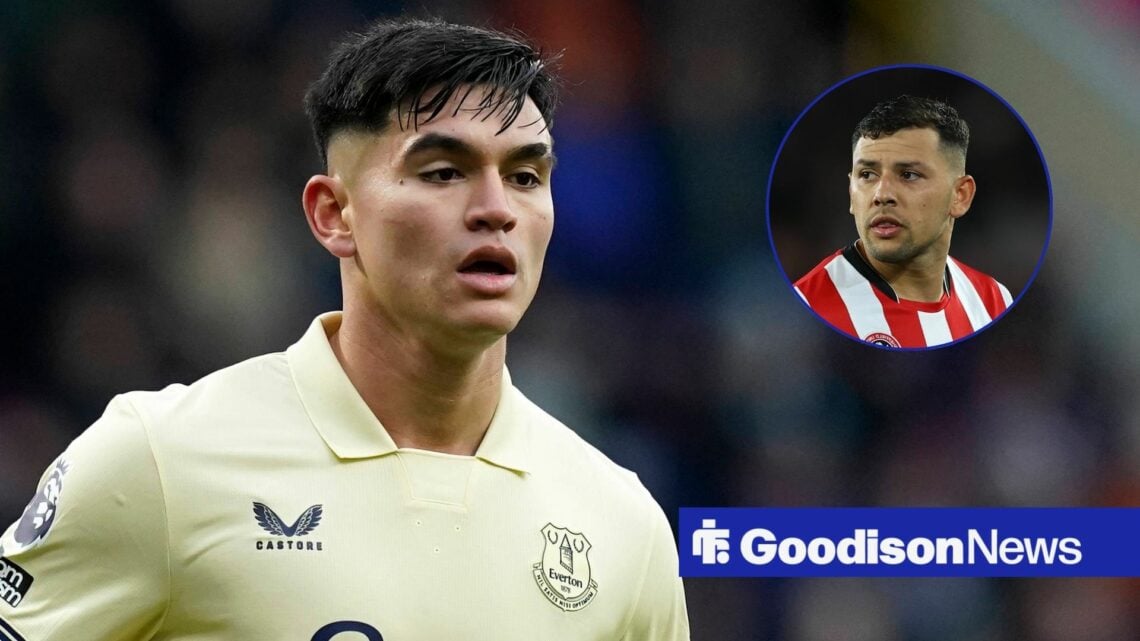 Carlos Alcaraz of Everton during the Burnley vs Everton Premier League match, Gustavo Hamer of Sheffield United during the Sheffield United vs Sout...