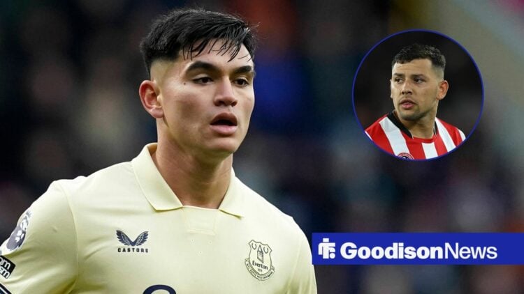 Carlos Alcaraz of Everton during the Burnley vs Everton Premier League match, Gustavo Hamer of Sheffield United during the Sheffield United vs Sout...
