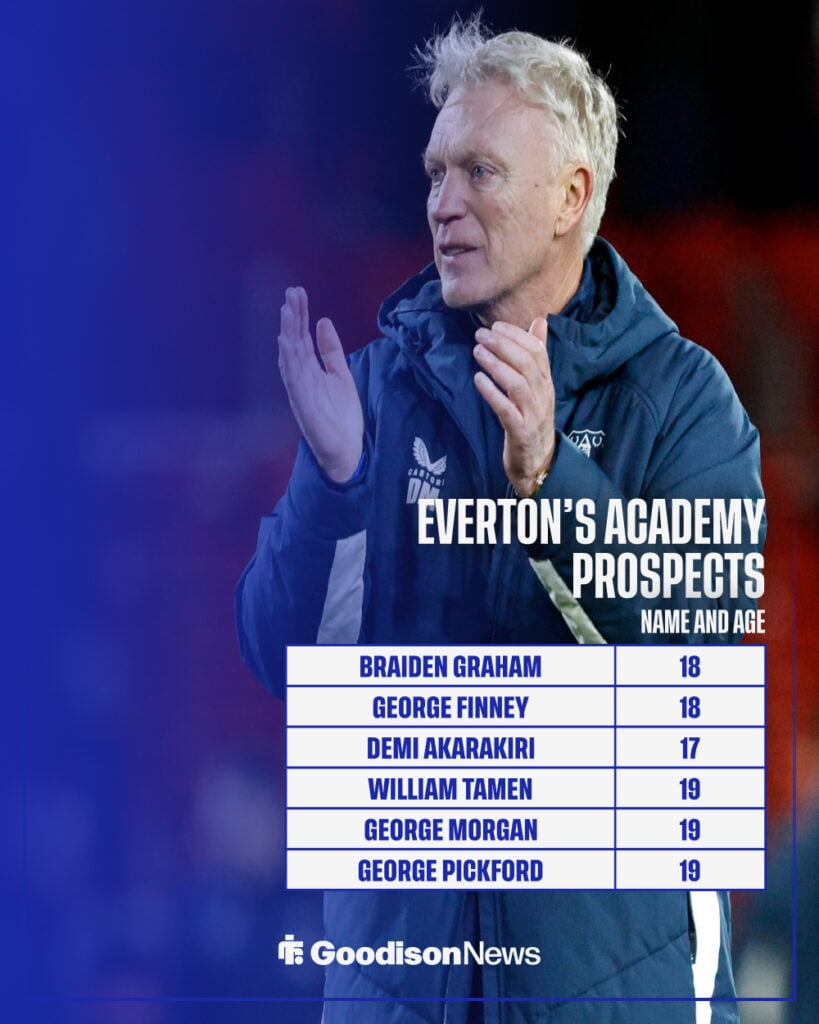 David Moyes, Manager of Everton applauding Everton supporters after the Premier League match vs Nottingham Forest.