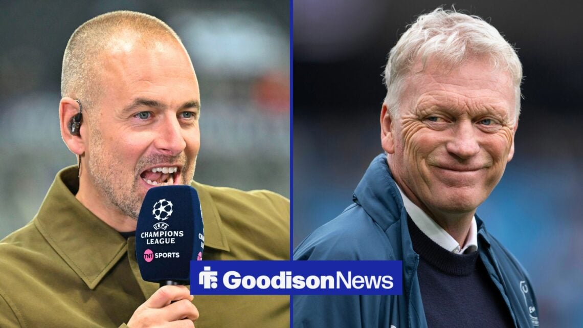 Split image of Joe Cole and Everton manager David Moyes