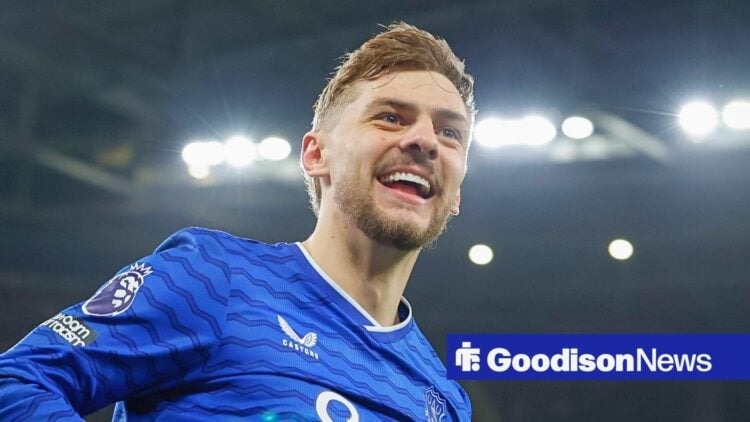 Everton midfielder Kiernan Dewsbury-Hall