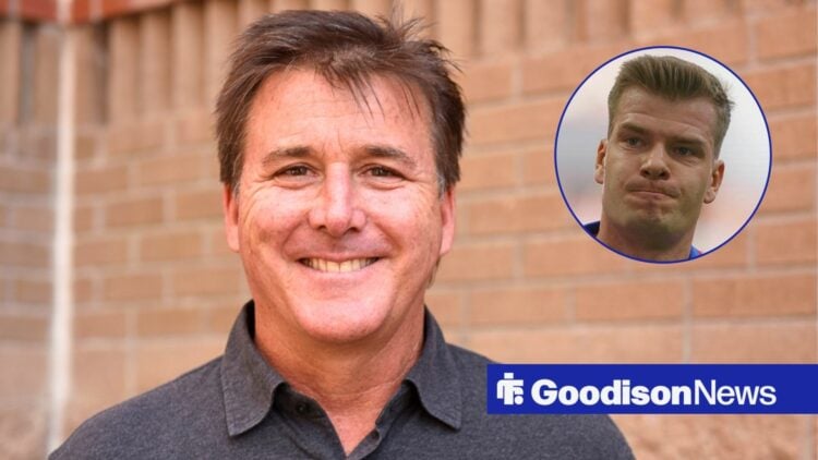 Everton chief Dan Friedkin and Atletico Madrid striker Alexander Sorloth in circular inset