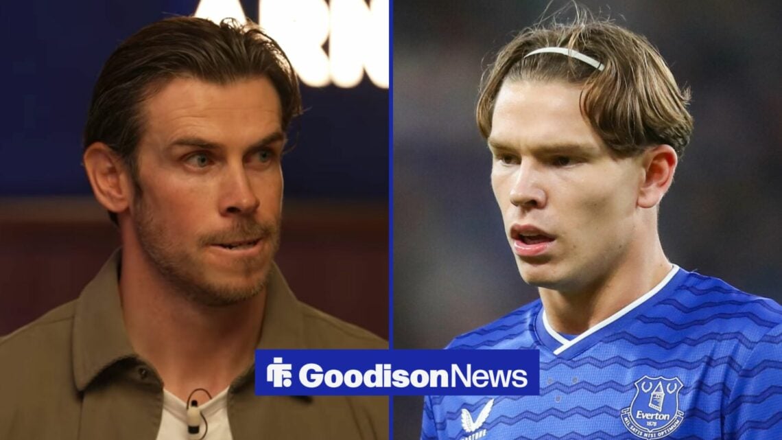 Gareth Bale in the Overlap studio, Tyler Dibling in action for Everton.