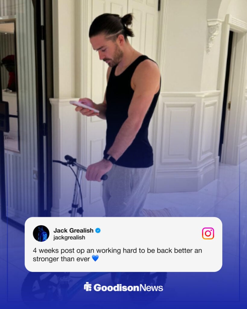 Jack Grealish instagram message