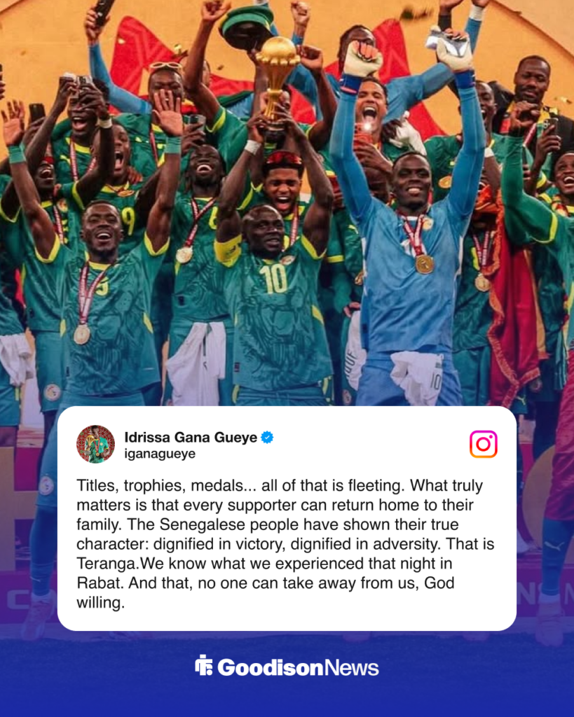 Idrissa Gueye Everton Senegal message