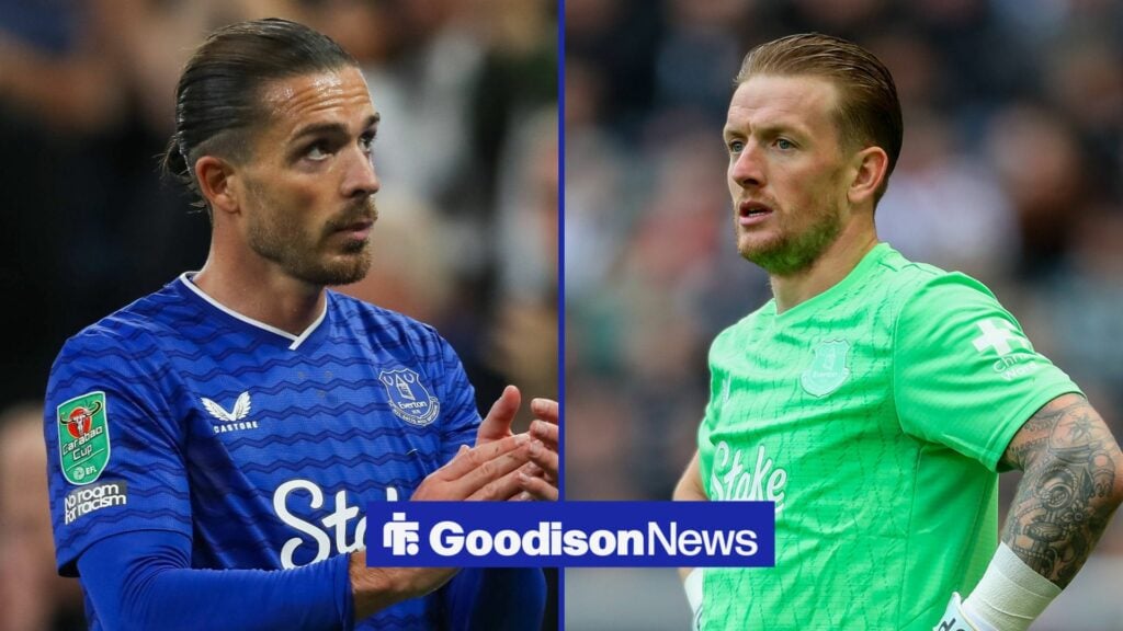 Grealish reacts on social media as Everton share Pickford award announcement