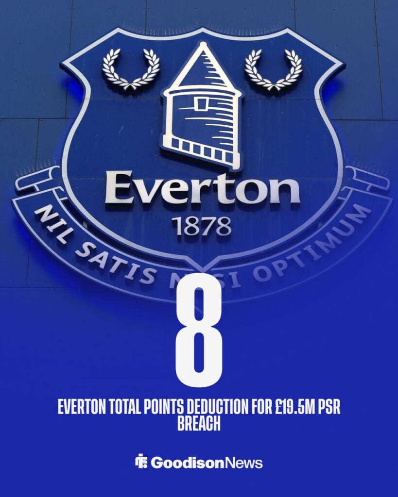 Everton PSR breach from the Premier League.