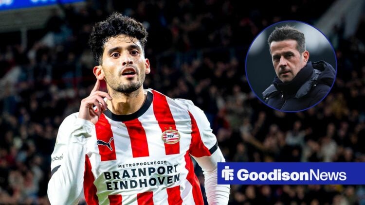 PSV Eindhoven forward Ricardo Pepi during the match PSV Eindhoven vs Fortuna Sittard, Marco Silva Manager of Fulham at kick off in the Tottenham game.