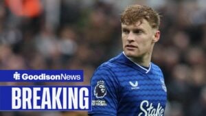 Jarrad Branthwaite in action for Everton