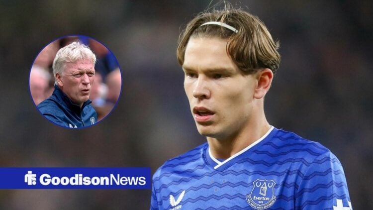 Tyler Dibling in action for Everton, David Moyes during the Everton FC v AS Roma Pre-Season friendly match.