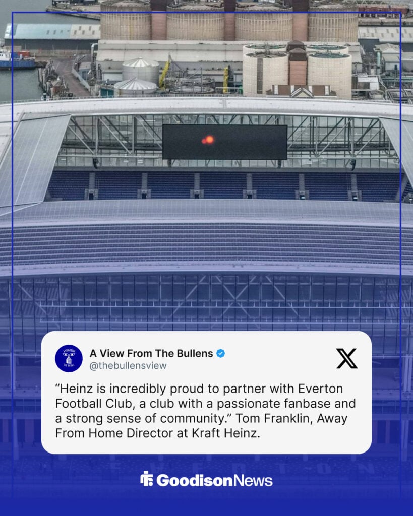 A View From The Bullens on X, sharing a message from Heinz on new deal with Everton.