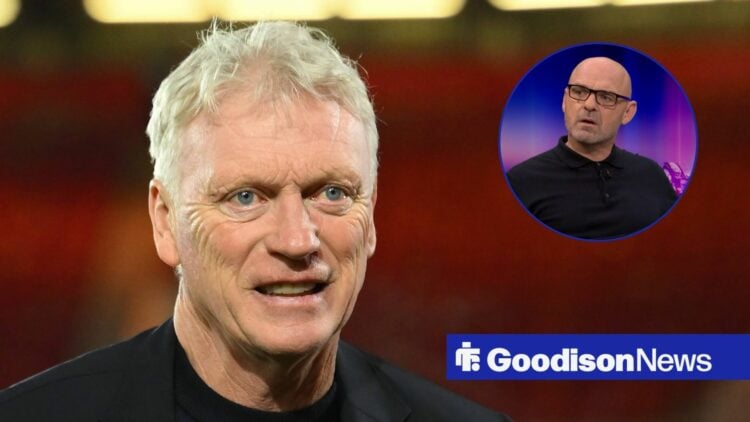 David Moyes and a circular inset of Danny Murphy.