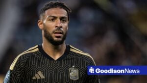 Denis Bouanga playing for LAFC