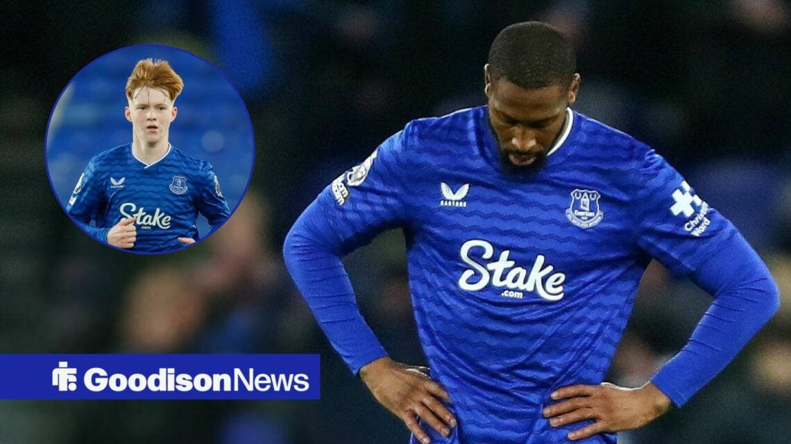 Beto looking down with Braiden Graham in frame
