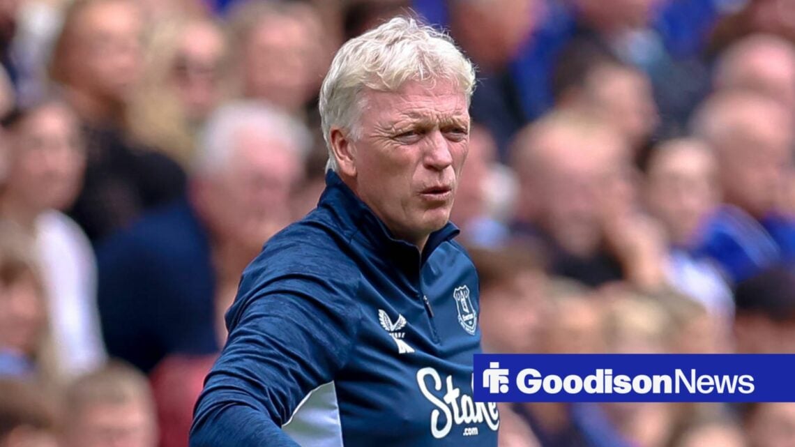 David Moyes grimaces on the touchline