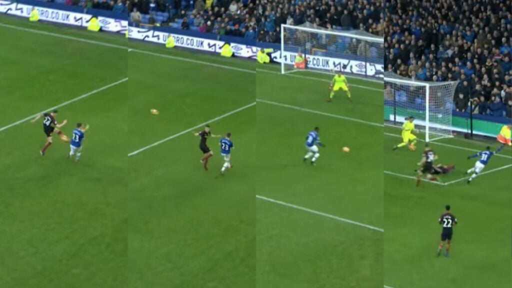 Seamus Coleman assist Everton vs Manchester City