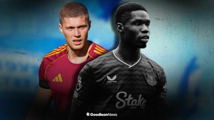 Thierno Barry and Artem Dovbyk standing next to each other