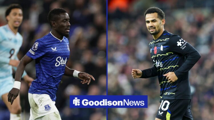 Idrissa Gueye and Iliman Ndiaye at Everton