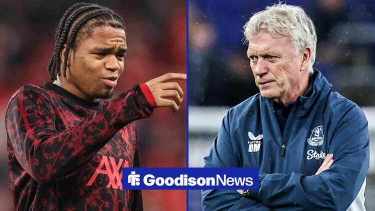 UEFA Champions League last 16 second leg match Liverpool v Galatasaray Rio Ngumoha of Liverpool in the pregame warmup session during the UEFA Champ...