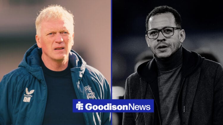 David Moyes applauds the supporters after Everton's draw against Brentford during the Premier League match, Chelsea manager Liam Rosenior.