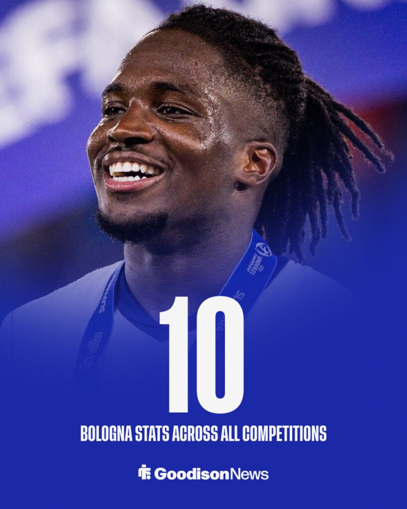 Everton Jonathan Rowe Bologna stats