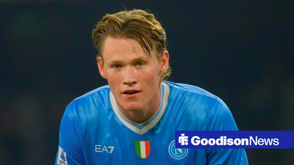 Scott McTominay playing for Napoli