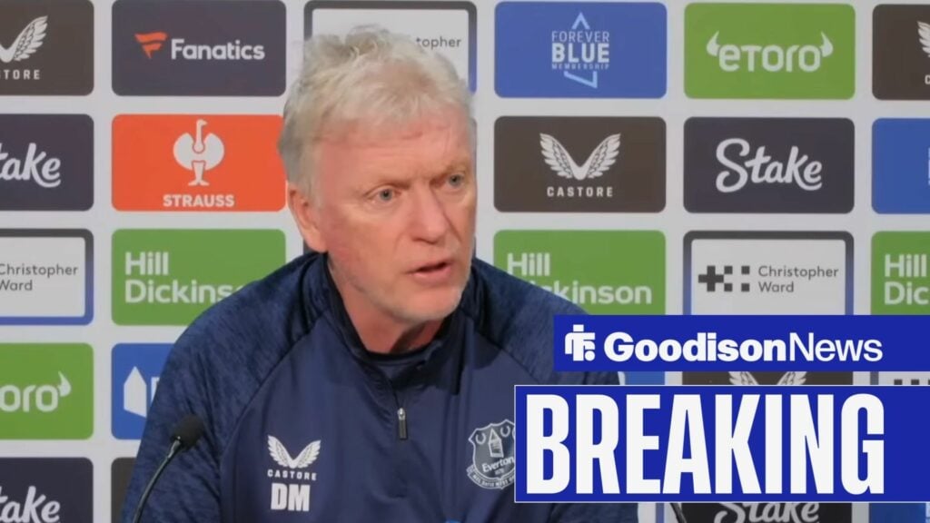'Not available' - David Moyes shares Everton without one player vs Brentford