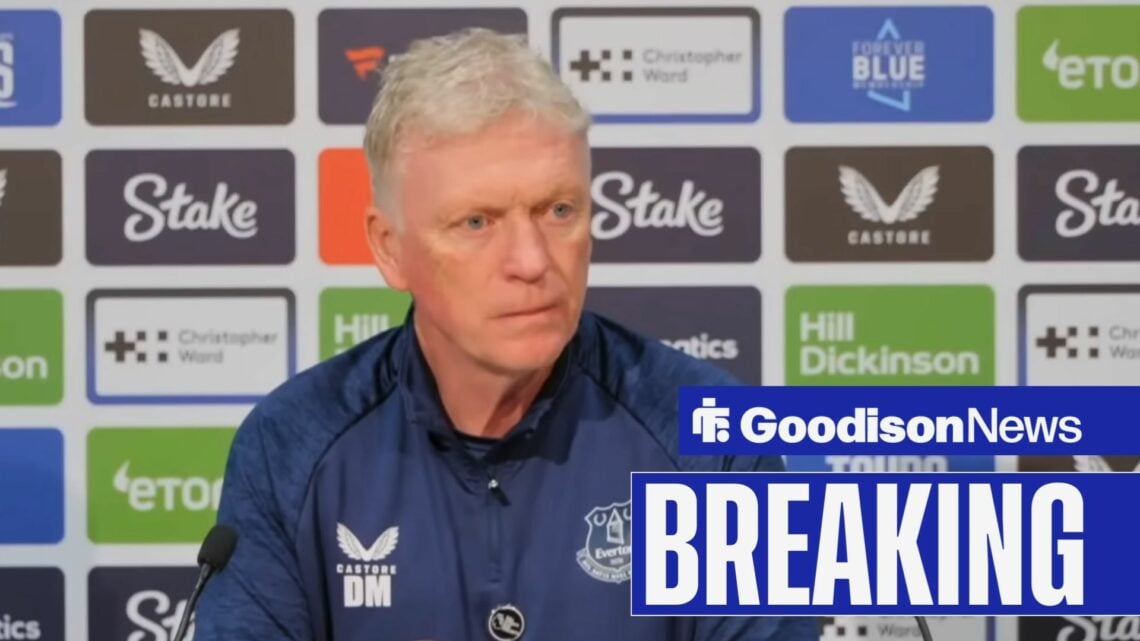 Everton manager David Moyes in a press conference