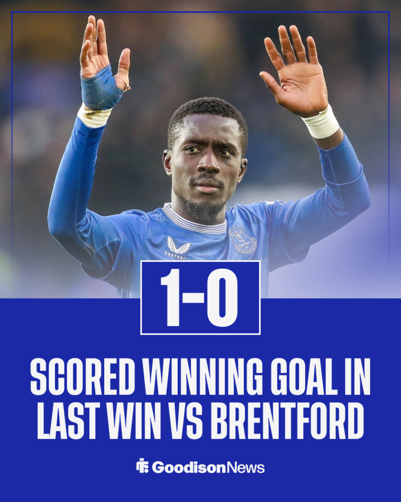 Idrissa Gueye Everton goal vs Brentford