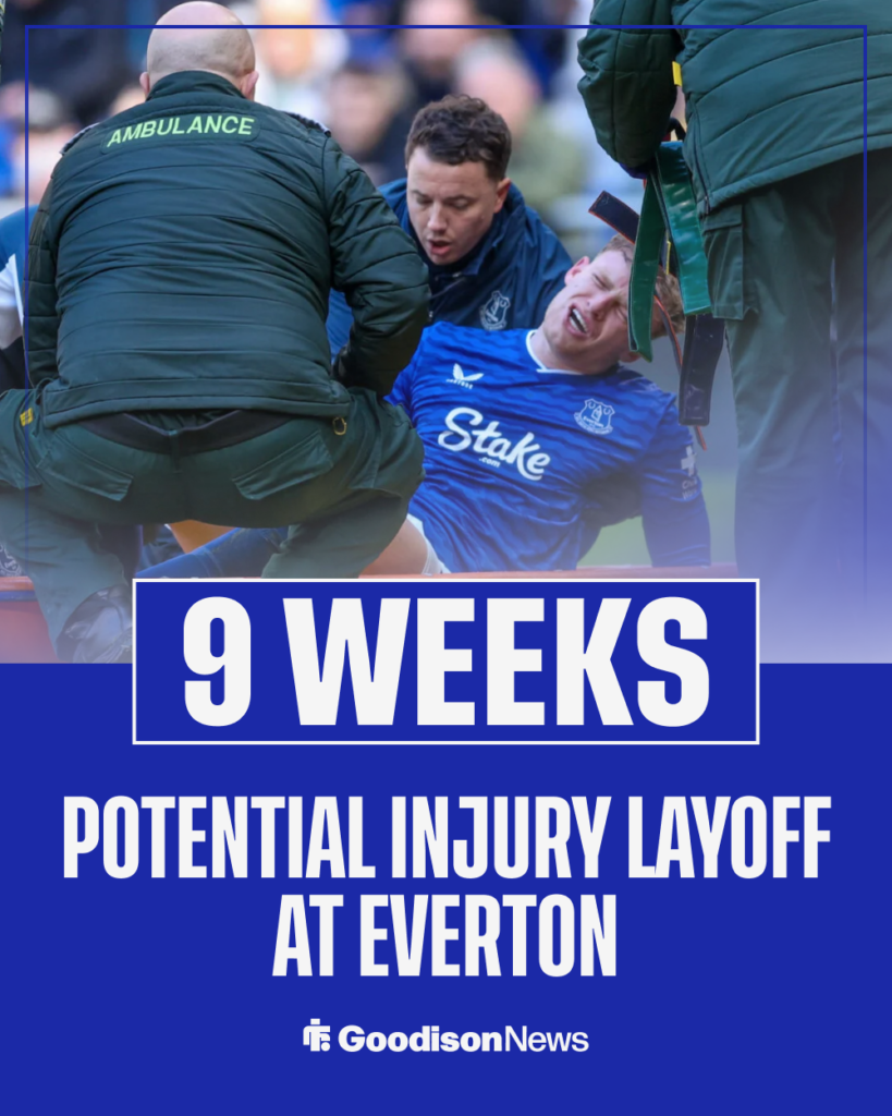 Jarrad Branthwaite injury layoff at Everton