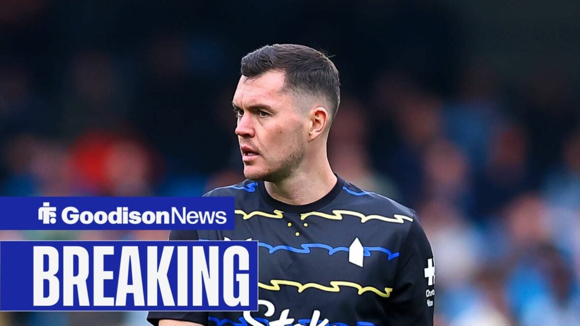 Michael Keane of Everton during the Manchester City v Everton Premier League match.