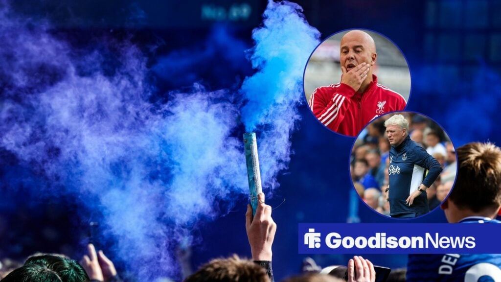 View: Footage of Everton fans before Merseyside derby is sensational, Liverpool will be quaking