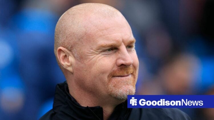 Sean Dyche smiling at Everton